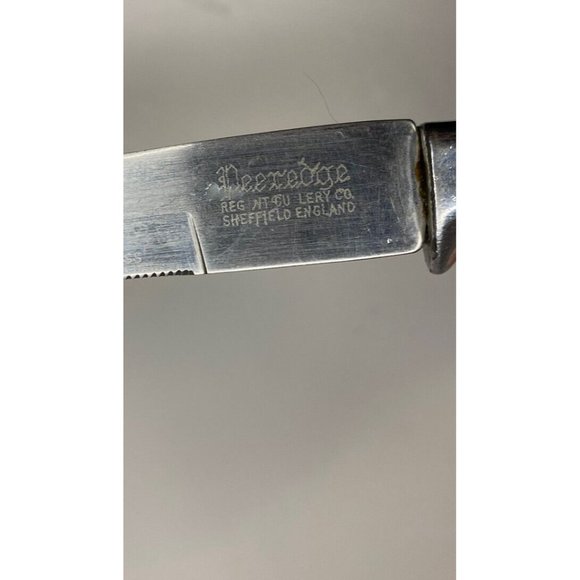 Vtg PEEREDGE Sheffield England Stainless Bakelite Handle Replacement Steak Knife - Picture 4 of 6